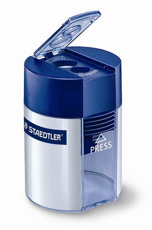 Staedtler Taille-crayon avec porte-mine Double argent/bleu